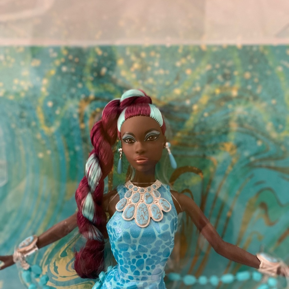 Barbie Gemstone Fantasy Collection Doll - Blue and Silver - Picture 4 of 5